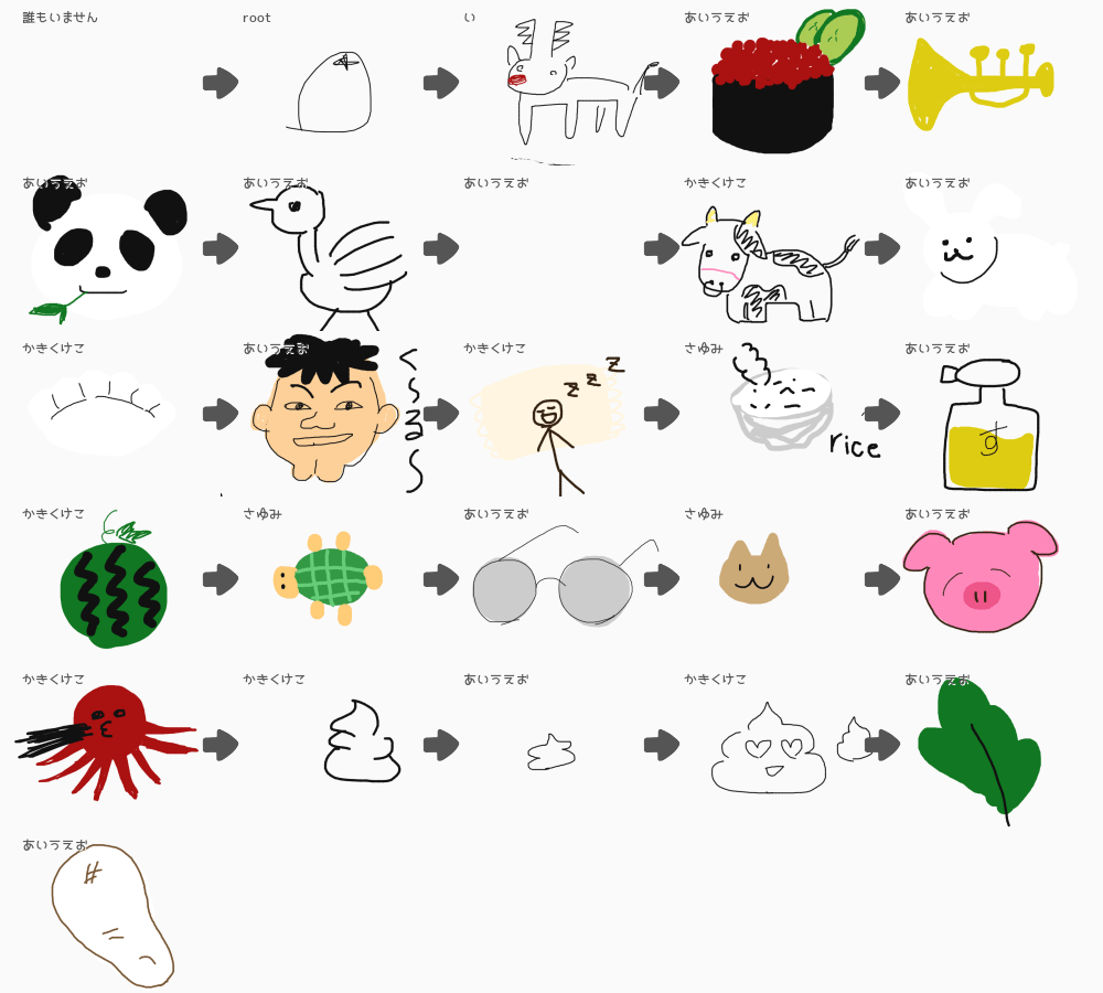 ブラウザ上で遊べる オンライン 絵しりとり