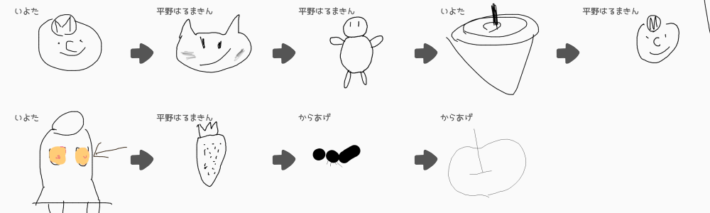 ブラウザ上で遊べる オンライン 絵しりとり