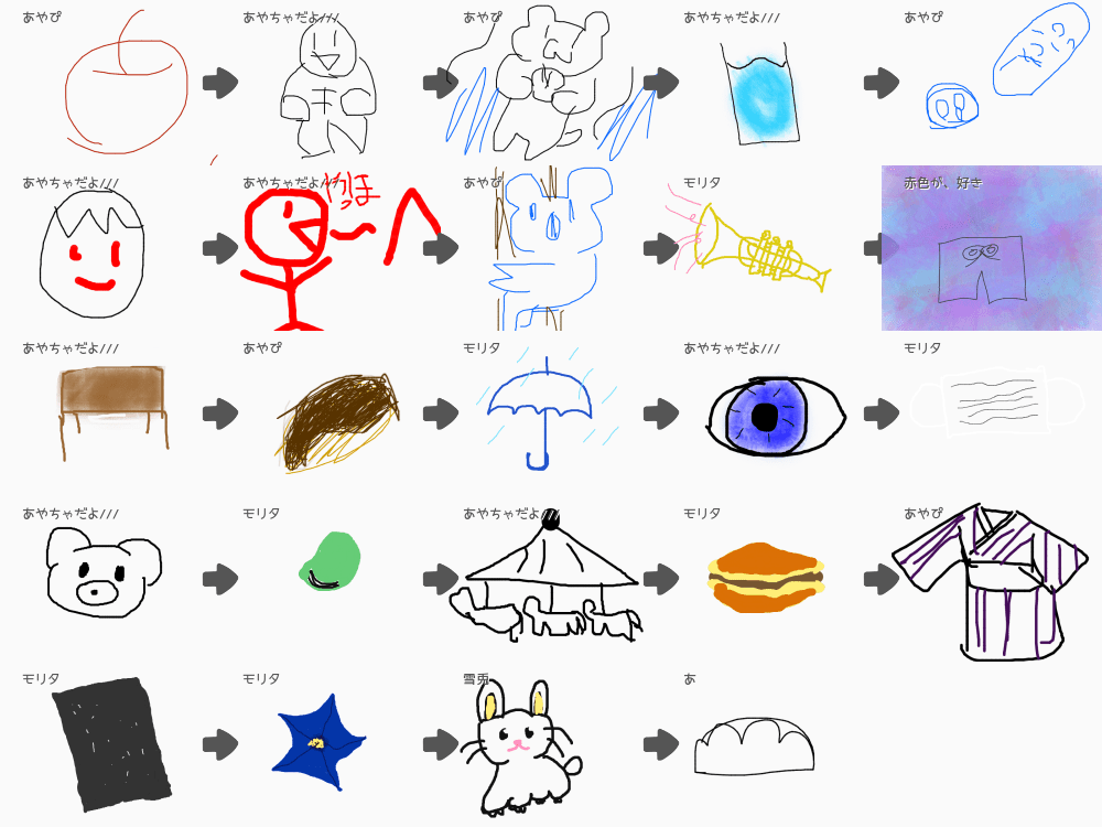 ブラウザ上で遊べる オンライン 絵しりとり