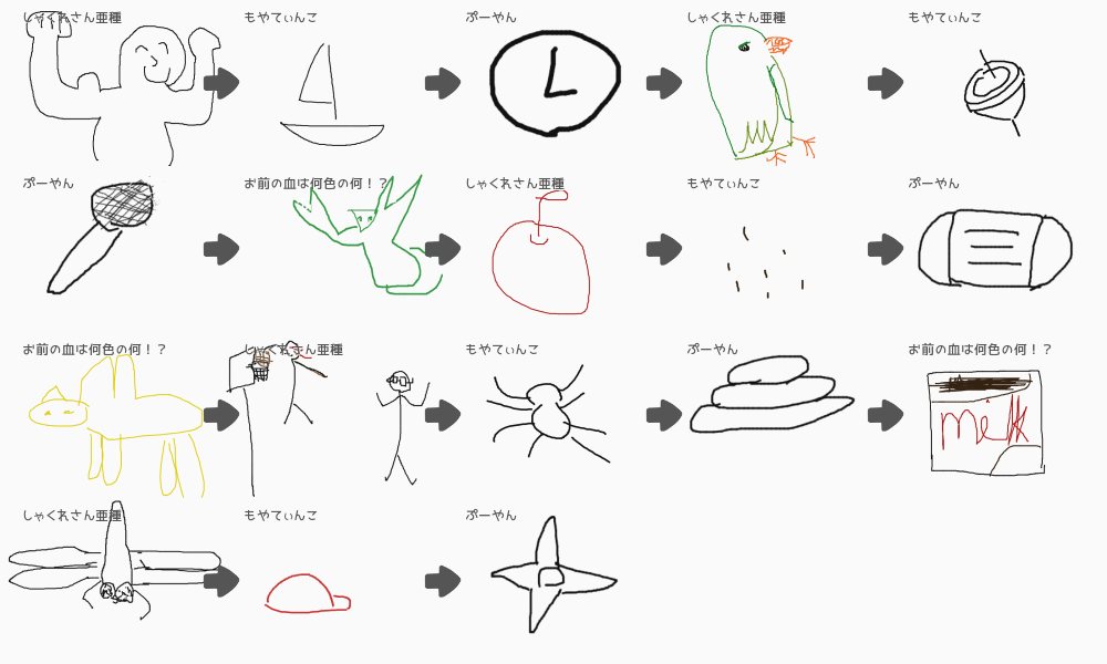 ブラウザ上で遊べる オンライン 絵しりとり