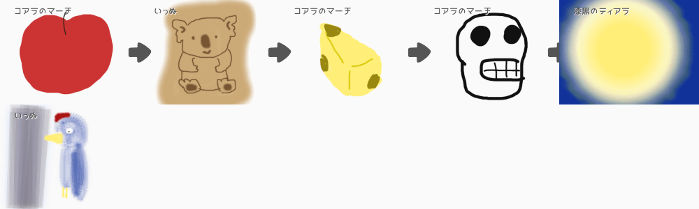 ブラウザ上で遊べる オンライン 絵しりとり