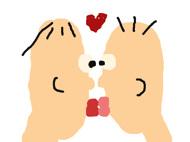 上 ちんちん 絵 無料の透明イラスト画像